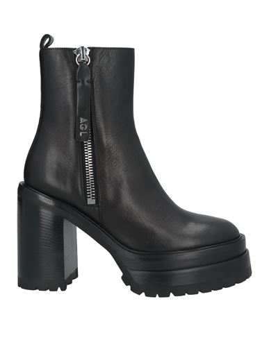 Agl Attilio Giusti Leombruni Agl Man Ankle Boots Black Size 7 Calfskin In Black
