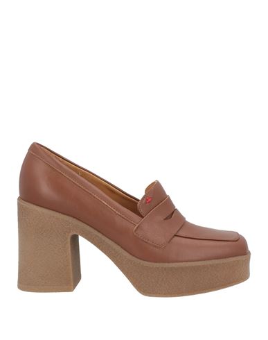 Gio+ Woman Loafers Brown Size 8 Leather In Brown