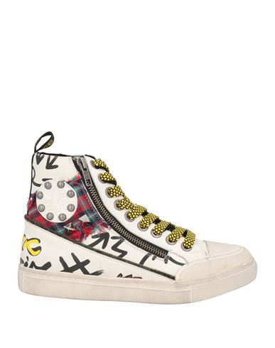 Emanuélle Vee Woman Sneakers Cream Size 7 Leather In White