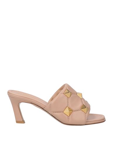 Valentino Garavani Woman Sandals Light Brown Size 10.5 Leather In Pink