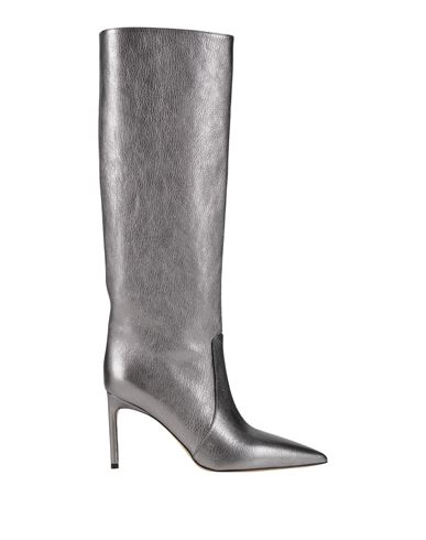 Bettina Vermillon Woman Boot Silver Size 6 Leather