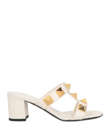 Valentino Garavani Valentino Roman Stud 60 Leather Sandal In Beige