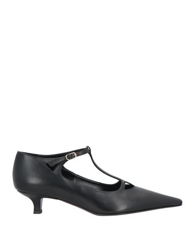 The Row Cyd 38mm Leather Pumps In Black