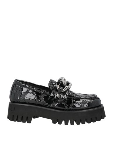 Casadei Woman Loafers Black Size 5.5 Leather In Black