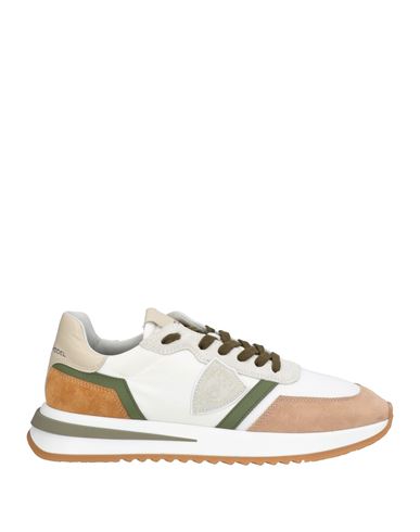 Philippe Model Man Sneakers Sand Size 7 Leather, Textile Fibers In Beige