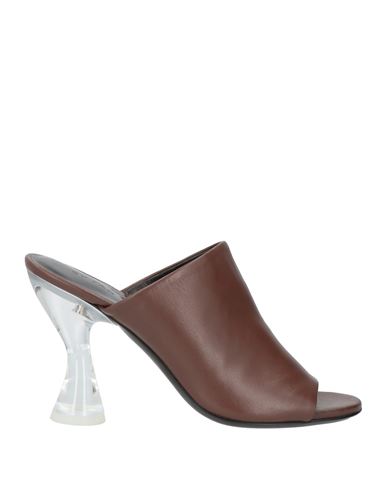 By Far Woman Sandals Cocoa Size 6 Leather In Brown
