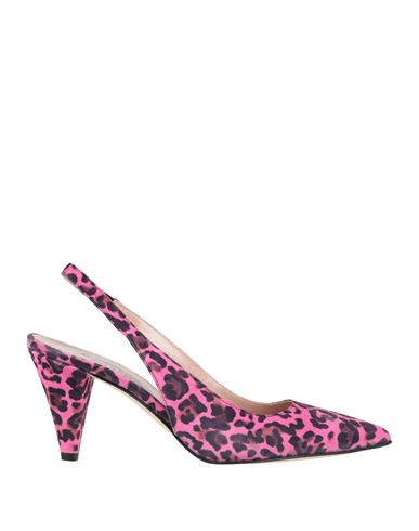 Riccardo Cartillone Woman Pumps Fuchsia Size 11 Leather In Pink