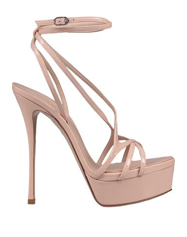 Le Silla Woman Sandals Blush Size 8 Calfskin In Pink