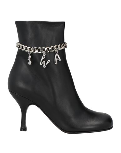Jw Anderson 80mm Logo-embellished Leather Boots In Black