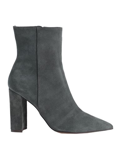 L'autre Chose L' Autre Chose Woman Ankle Boots Lead Size 6 Leather In Grey