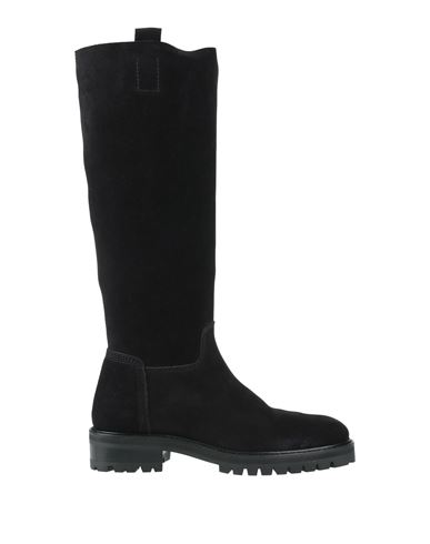Pedro Garcia Xantia Tall Midi Slouch Leather Boots In Black
