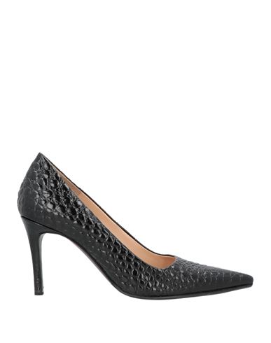 Fabrica Veneta Woman Pumps Black Size 10 Leather In Black