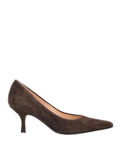 Fabrica Veneta Woman Pumps Dark Brown Size 6 Leather In Brown