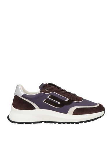 Bally Man Sneakers Dark Brown Size 12 Leather In Brown