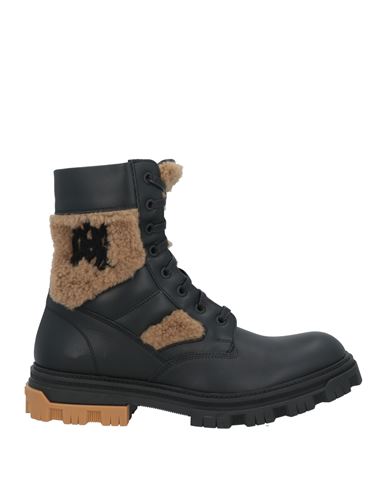 Amiri Man Ankle Boots Black Size 9 Shearling In Black