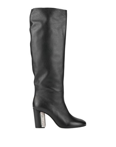 Stephen Venezia Woman Boot Black Size 5 Leather In Black