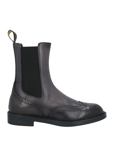 Doucal's Woman Ankle Boots Charcoal Size 7.5 Leather In Grey