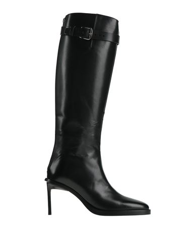 Ann Demeulemeester Edmunda Buckled Leather Knee Boots In Black