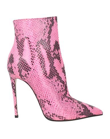Le Silla Woman Ankle Boots Pink Size 5 Textile Fibers In Pink