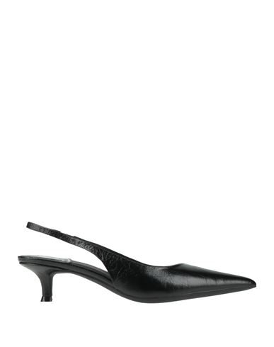 Jeffrey Campbell Woman Pumps Black Size 7 Leather In Black