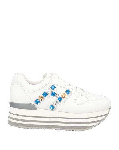 HOGAN HOGAN ATELIER WOMAN SNEAKERS WHITE SIZE 8 LEATHER 