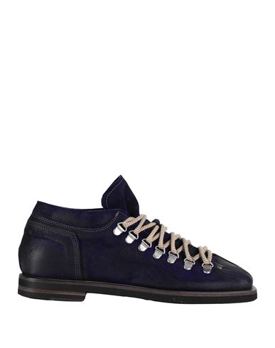 PREVENTI PREVENTI WOMAN LACE-UP SHOES DARK PURPLE SIZE 6 LEATHER 