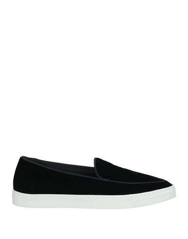GIORGIO ARMANI GIORGIO ARMANI WOMAN LOAFERS BLACK SIZE 10 VISCOSE, CUPRO 