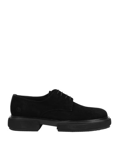 Giorgio Armani Man Lace-up Shoes Black Size 9 Goat Skin In Black