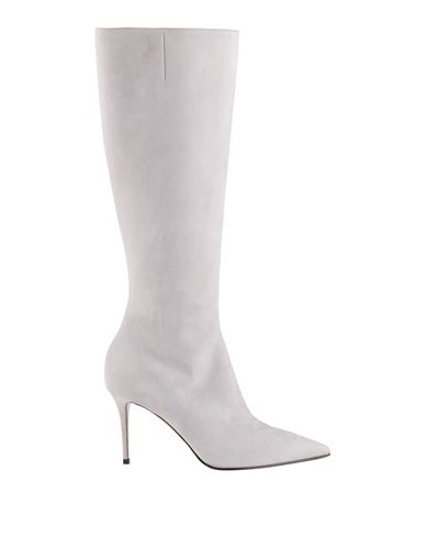 Le Silla Woman Boot Light Grey Size 6 Leather In Gray