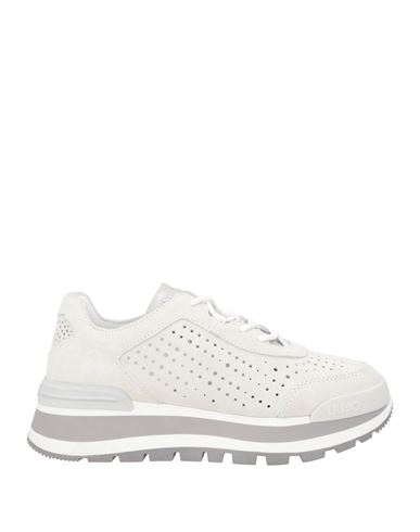 Liu •jo Woman Sneakers Light Grey Size 8 Leather In Grey