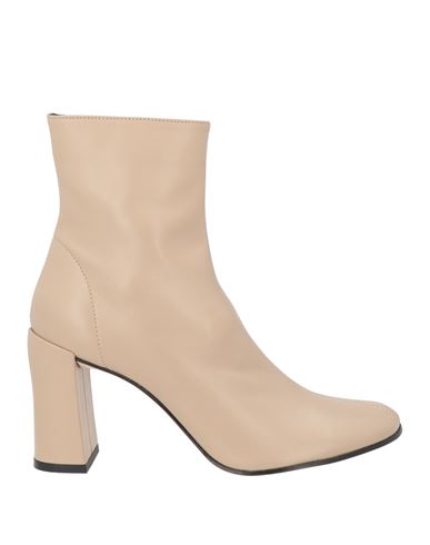 By Far Woman Ankle Boots Beige Size 8 Leather In Neutral