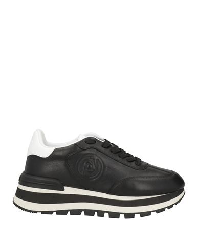 Liu •jo Woman Sneakers Black Size 8 Leather In Black