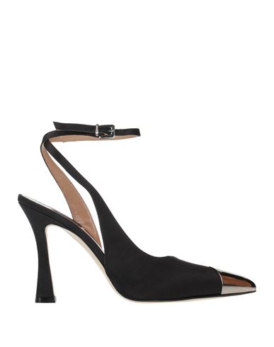 Pinko Woman Pumps Black Size 8 Textile Fibers In Black