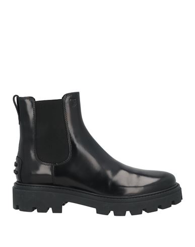 Tod's Logo-embossed Chelsea Boots In Black Leather In Black