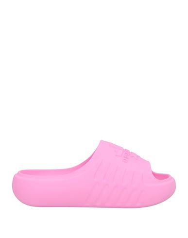 Dsquared2 Logo-embossed Open-toe Slides In Pink