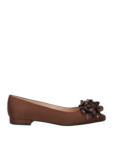 Maliparmi Malìparmi Woman Ballet Flats Dark Brown Size 6 Textile Fibers In Brown