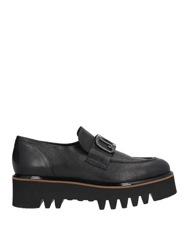 Jeannot Woman Loafers Black Size 5 Leather In Black