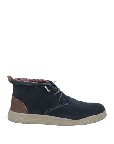Hey Dude Man Ankle Boots Navy Blue Size 9 Leather In Navy Blue