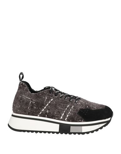 Fabi F65 Woman Sneakers Grey Size 10 Textile Fibers, Leather In Brown