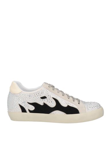 Bibi Lou Woman Sneakers Light Grey Size 8 Leather In Grey