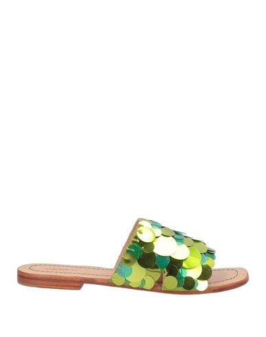 Maliparmi Malìparmi Woman Sandals Green Size 7 Textile Fibers