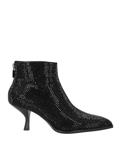 Lola Cruz Woman Ankle Boots Black Size 8 Leather In Black