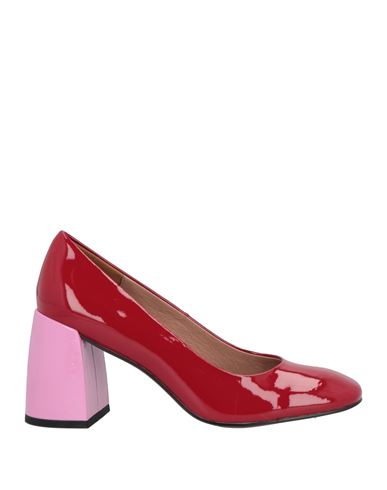 Bibi Lou Woman Pumps Red Size 8 Leather In Red