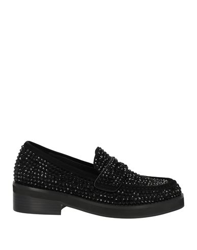 Bibi Lou Woman Loafers Black Size 8 Leather In Black