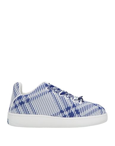 Burberry Dynamic Blue And White Patterned Sneakers In Blue