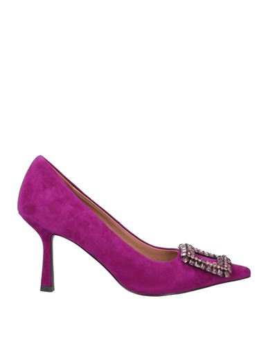 Bibi Lou Woman Pumps Mauve Size 8 Leather In Purple