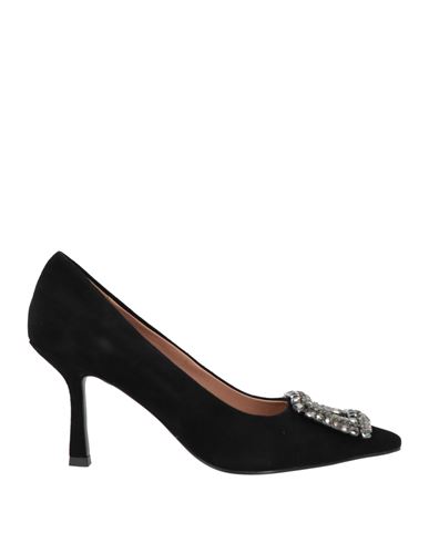Bibi Lou Woman Pumps Black Size 8 Leather In Black