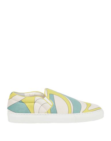 Pucci Woman Sneakers Lime Green Size 9 Textile Fibers In Multi