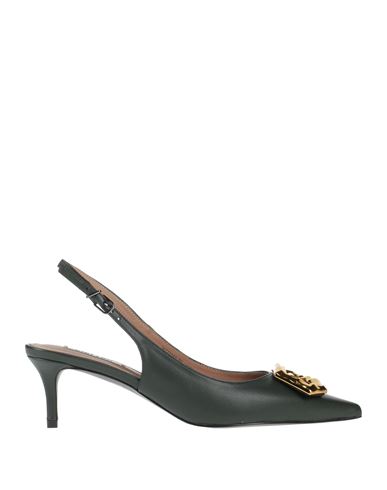 Shop Bibi Lou Woman Pumps Military Green Size 8 Leather