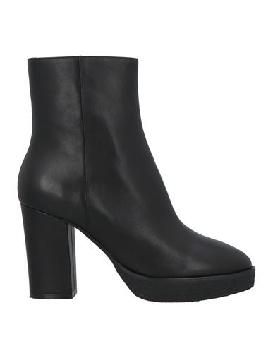 Lola Cruz Woman Ankle Boots Black Size 8 Leather In Black